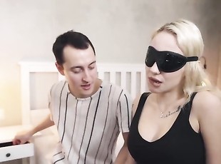 Rita Murr blindfold anal cuckolding